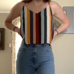 Rainbow Striped Cami